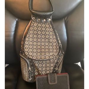 ❤︎︎VINTAGE 𝐍𝐈𝐍𝐄 𝐖𝐄𝐒𝐓 backpack purse/wallet set
